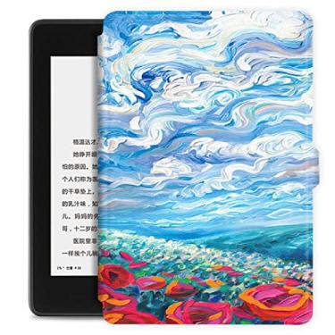 Imagem de Capa para o novo Kindle Oasis (10ª geração, versão 2019), com ativação/repouso automático, nova capa impermeável de 7''Kindle Oasis, céu azul