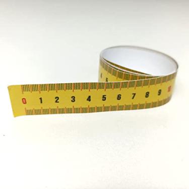 Imagem de Régua Métrica Adesiva Horizontal Amarela