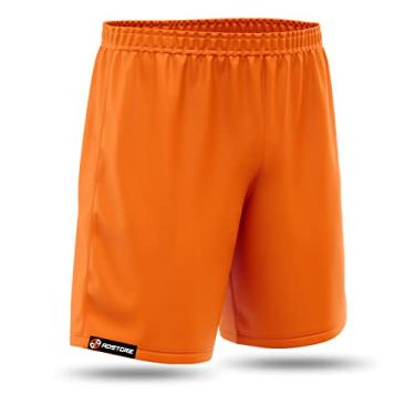 Imagem de Calção Short de Futebol Adstore Laranja Academia Corrida Bermuda Shorts (G)