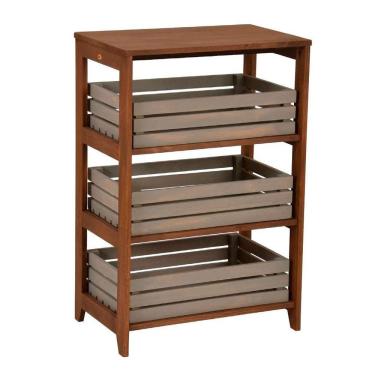 Imagem de estante cantina 3 gv marrom e cinza