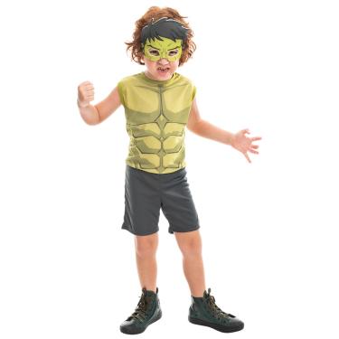 Imagem de Fantasia Infantil Hulk Pop Regata com Máscara