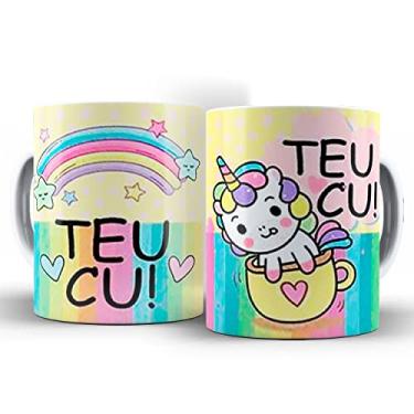 Imagem de Caneca Divertida Unicórnio Sincero Teu Cu