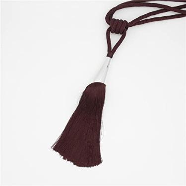 Imagem de Escova de cortina borla franja pendurada cinto bolas acessórios para cortina amarração para amarração para decoração de quarto, 10,2 peças