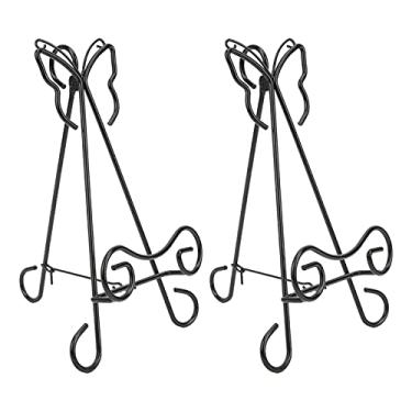 Imagem de Suporte para quadros, porta-retratos em forma de borboleta 2 unidades para escritório para casa
