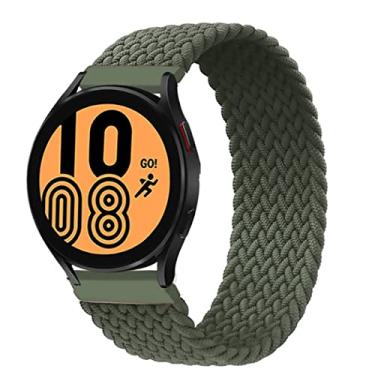 Imagem de Pulseira de relógio de 20 mm, trançada Solo Loop compatível com Samsung Galaxy Watch 5/5 Pro/4/4 Classic/3 41 mm/Active 2/Active para Amazfit BIP/GTR 42 mm/GTS/2/2e/3 para Huawei Watch GT/2/2e/pro 42 mm