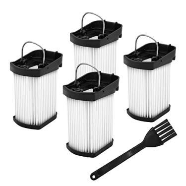 Imagem de Pacote com 4 filtros de tecido de substituição compatível com aspirador portátil Shark WV401BL WV401PK WV403BR, compare com a peça # XFFWV400