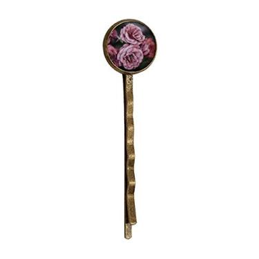 Imagem de Rosas Rosa Antigas Flores Art Déco Presente Moda Retrô Metal Cabelos Grampo Headwear
