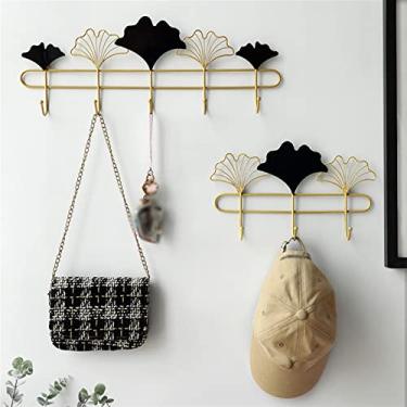 Imagem de KIZQYN Ganchos de casaco cabide montado na parede, gancho de casaco, cabide rústico, gancho de parede de para casa, café, restaurante, loja, cabide de parede de escritório (cor: natural)