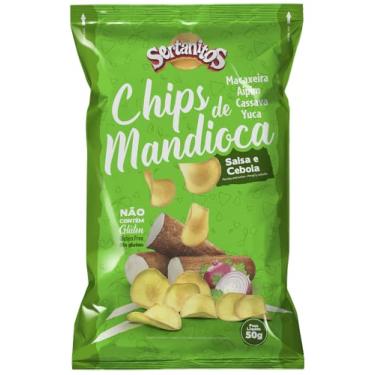 Imagem de Chips Mandioca Salsa e Cebola Sertanitos 50g