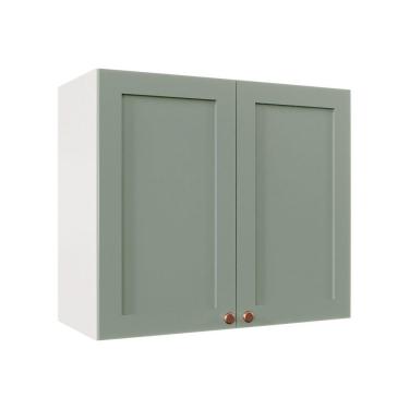Imagem de Armário Aéreo 2 Portas 80cm Arizona CabeCasa MadeiraMadeira Branco/Menta