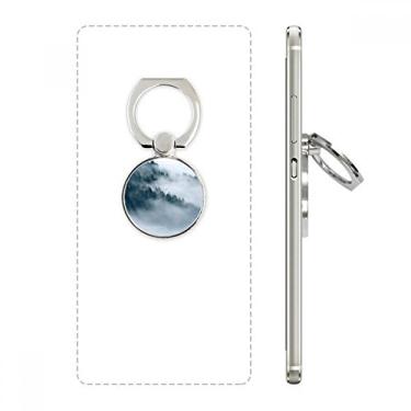Imagem de Suporte de argola ajustável para celular Fog Forest Mountain Sky Cloud