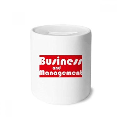 Imagem de DIYthinker Major Business and Management Caixa de dinheiro vermelha de cerâmica porta-moedas presente de cofrinho
