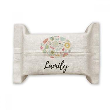 Imagem de Suporte de cobertura de papel para lenços faciais de girassol colorido saco de linho de algodão