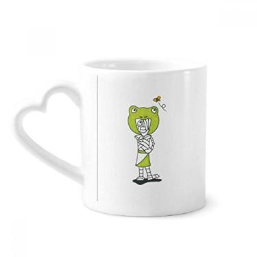 Imagem de Egypt Mummy Horus Frog Hat Mug Coffee Ceramic Drinkware Glass Heart Cup