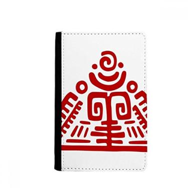 Imagem de Porta-passaporte Totems pirâmide mexicana civilização antiga porta-passaporte Notecase Burse capa carteira porta-cartões
