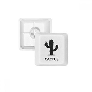 Imagem de Kit de atualização de teclado mecânico PBT com desenho de suculentas de planta verde cacto