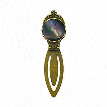 Imagem de Marcador de página retrô com cores escuras e coloridas para presente Art Deco, marcador de página para escritório