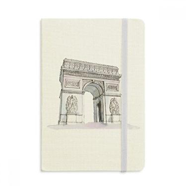 Imagem de Caderno Arc De Triomph em Paris, França, capa dura oficial, diário clássico