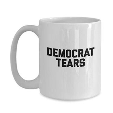 Imagem de Caneca de lágrimas democratas – Caneca de café – Presentes para apoiador de democratas