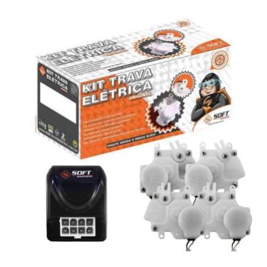 Imagem de Kit Trava Elétrica 4 Portas Soft Celta/Uno/Palio