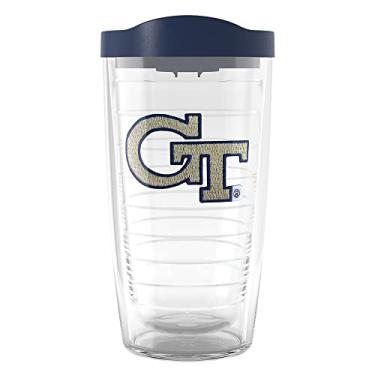 Imagem de Tervis Copo térmico de parede dupla Georgia Tech GT feito nos EUA, 473 ml, clássico