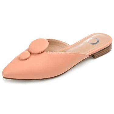 Imagem de Journee Collection Sapatilha feminina Mallorie sem cadarço e bico fino, Coral, 6