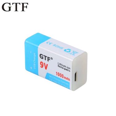Imagem de GTF-Li-ion Bateria Recarregável para Brinquedo de Controle Remoto  Bateria de Lítio USB  9V