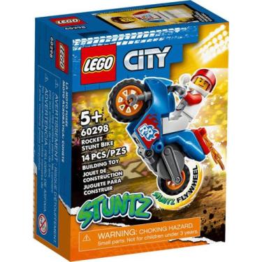 Imagem de Lego City 60298 Motocicleta De Acrobacias Foguete