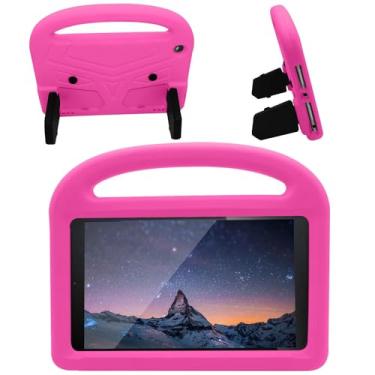 Imagem de Capa para tablet Capa para tablet para crianças compatível com Kindle Fire HD 8 (2022) - Capa protetora leve e durável de EVA à prova de choque com alça protetora Estojo Protetor Completo (Size : Ros