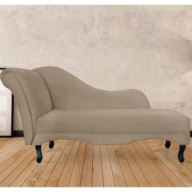 Imagem de Recamier Divã Sofá Olivia Psicologia Consultório Suede Cappuccino - LM DECOR
