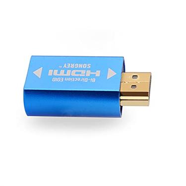 Imagem de SRhonyra Emulador EDID 2K HDMI Passthrough 4ª geração de alumínio ajuste Headlesskeep para interruptor divisor de vídeo extensor adaptador de passagem macho para fêmea plugue fictício (hdmi2560x1440)