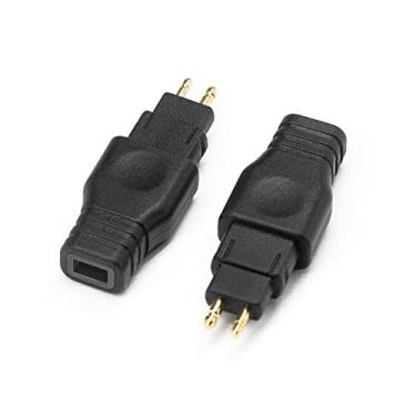 Imagem de okcsc 0,78/0,75 adaptador de cabo de 2 pinos funciona para 0,78/0,75 2 pinos conectados a Sennheiser HD414 HD650 HD600 HD580 HD565 HD545 HD535 HD525 HD265 HD25 conector de fone de ouvido preto