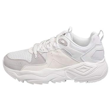 Imagem de UMBRO Tênis de corrida masculino, Branco/branco, 36 BR