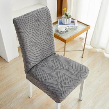 Imagem de Capa de tecido grosso para cadeira, capa de assento em jacquard, grande elasticidade, p...