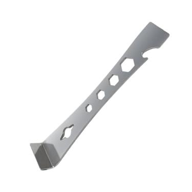 Imagem de TavRav 1 PÇ Pry Bar de aço inoxidável com extrator de unhas, multiferramenta para remodelação de tapume de rodapé de trabalho comercial e remoção de piso (tamanho imperial) (médio)