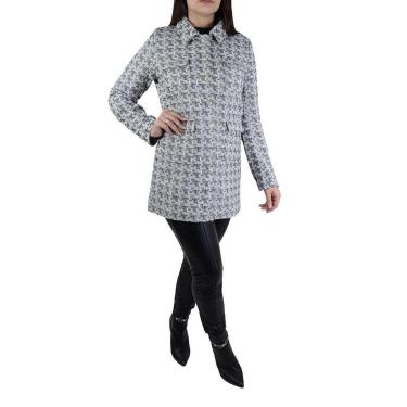 Imagem de Casaco Feminino Pellini Xadrez Cinza - GD4319-Feminino