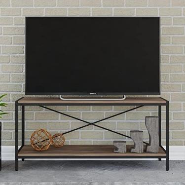 Imagem de Rack para Tv até 50 Polegadas 2 Prateleiras Industrial 120cm Active Yescasa Nogal