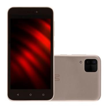 Imagem de Smartphone Multilaser E 2 3G 32GB Wi-Fi Tela 5 pol. Dual Chip 1GB RAM Android 11 (Go edition) Processador Quad Core - Dourado - P9149OUT [Reembalado] P9149OUT