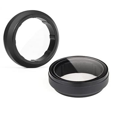 Imagem de Pacote com 2 protetores de lente com filtro UV para GoPro Hero 3, Hero 3+, Hero 4 prata e preto, vidro óptico de diâmetro interno de 23 mm, capa de filtro de lente UV de alta transmissão para câmera