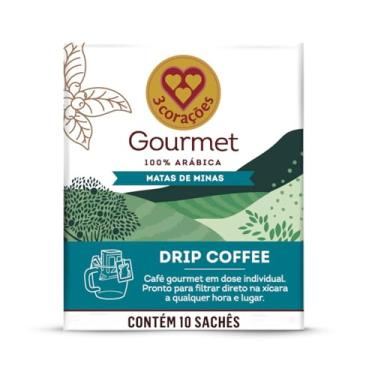 Imagem de 3 Corações Café Drip Coffee Gourmet Matas de Minas - contém 10 unidades