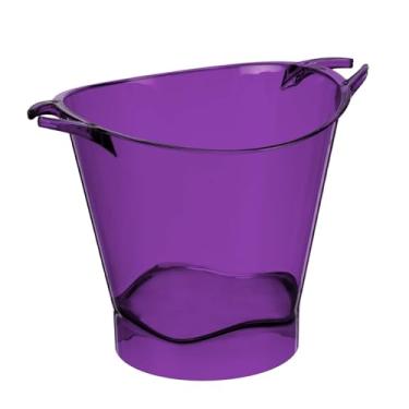 Imagem de Balde De Gelo Acrílico Cristal 4,5 Litros - 5 Unidades (Roxo)