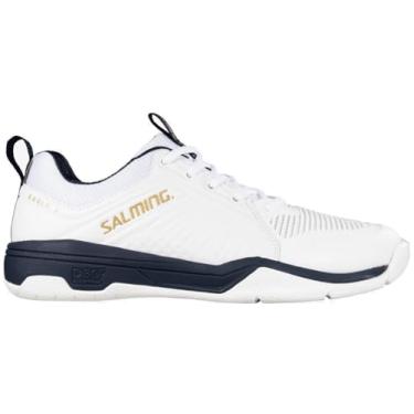 Imagem de Salming Eagle Tênis masculino de squash, Branco/Azul marinho, 44