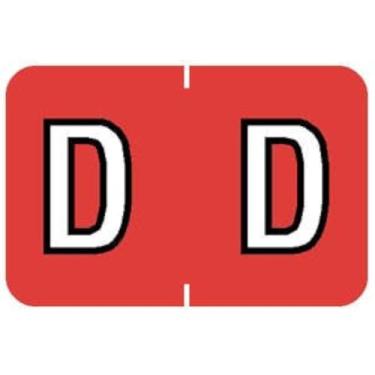 Imagem de Tabbies Barkley ABKM Compatível com etiquetas alfa série 71620, laranja escuro "D", tamanho de etiqueta 3,5 cm A x 3,5 cm L, sistema de código de cor de arquivamento, 252 etiquetas por kit (71624)