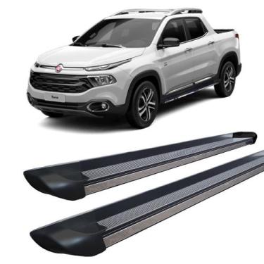 Imagem de Estribo Fiat Toro Personalizado Alumínio Preto - HOZZ