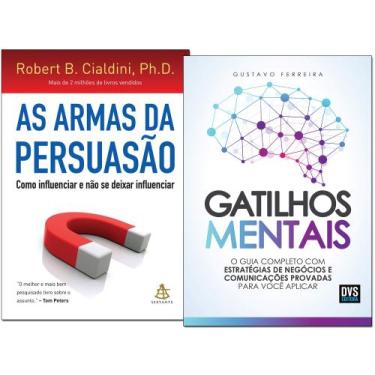 Imagem de Kit Livro Gatilhos Mentais + As Armas Da Persuasão - Sextante e DVS