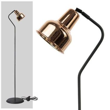 Imagem de Kit com 2 Luminárias Coluna Abajur Piso Chão Spot City - Cobre  - Tryb