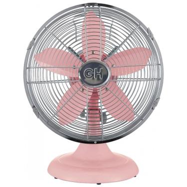 Imagem de Ventilador de Mesa Retrô com 3 Velocidades, 110V, Good Housekeeping 92604, Rosa