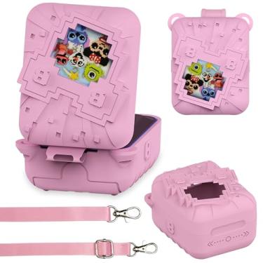 Imagem de RAWECUD Capa Protetora de Silicone para Animal de Estimao Digital Bitzee Disney, Brinquedo Interativo, Rosa