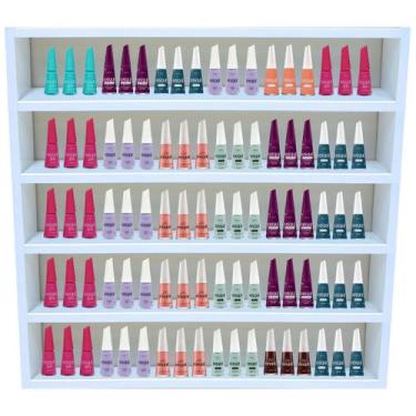 Imagem de Nicho Expositor Esmaltes Organizador Esmalteira 200 Esmaltes 5 Pratele