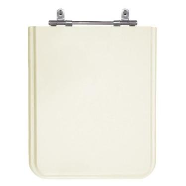 Imagem de Assento Sanitário Square Biscuit (Bege Claro) Tampa para Vaso Incepa d